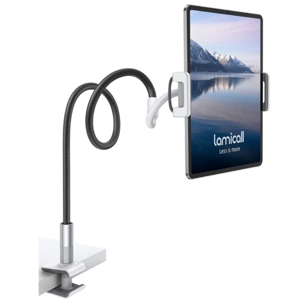 Lamicall Gooseneck Tablet Holder Tablet Mount Flexible Arm Clip Kindle Stand Bed